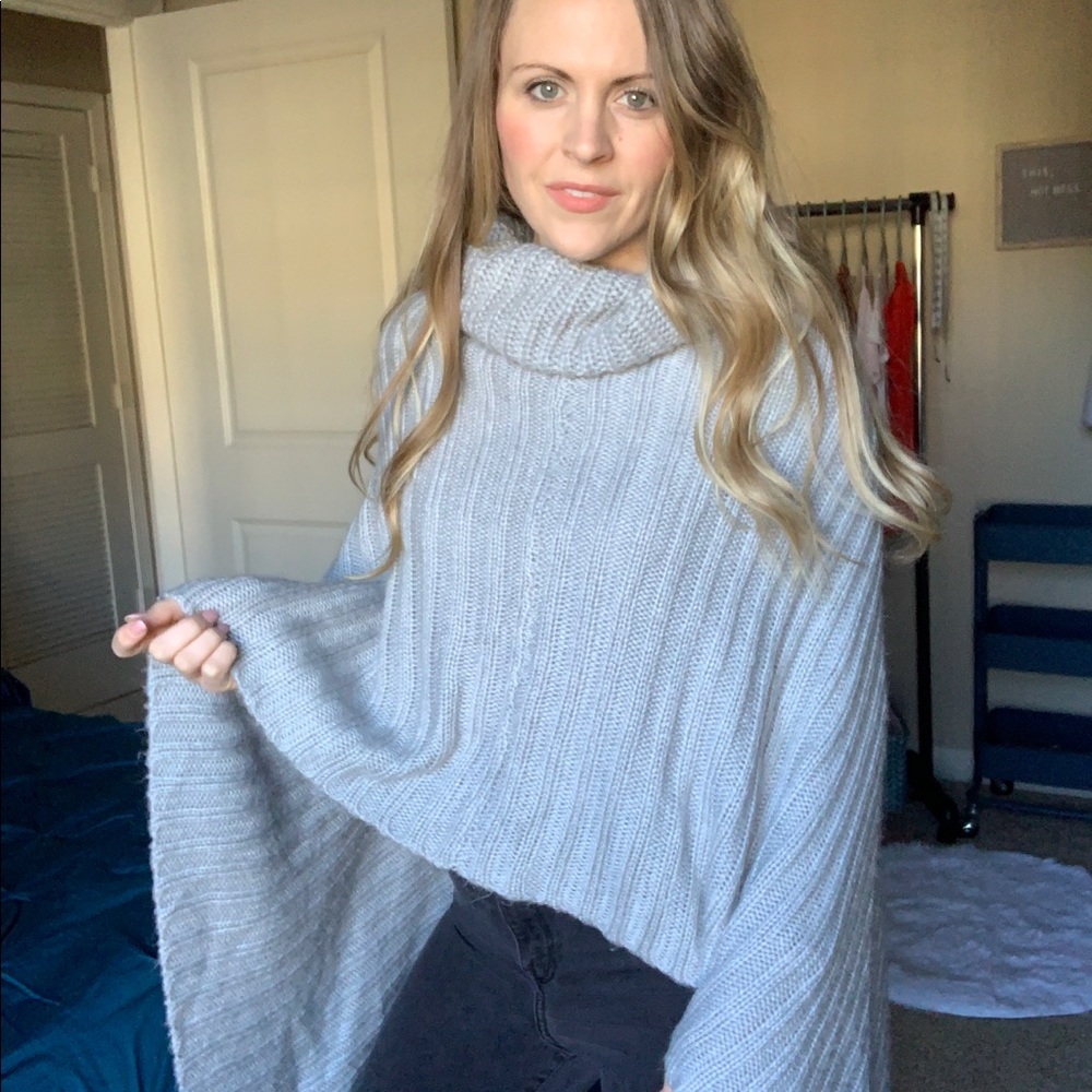 Knit Blanket / Sweater Poncho